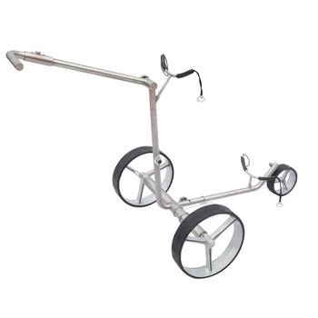 Лека титановая рама, 3 колела, сгъваема количка за голф, бързо сгъване на колело, електрическа количка за голф с дистанционно управление, литиева батерия