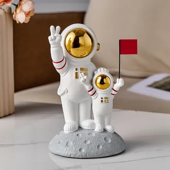 Творческа обстановка за астронавт, на входа на хола, декор за космонавта, оформление, стая за родители и деца, десктоп украса за космонавта, подарък