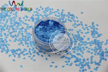 Устойчиви на растворителям пайети-неоново синьо блестящи конфети във формата на облак, за лак за нокти и декорация със собствените си ръце 1 пакет = 50 грама