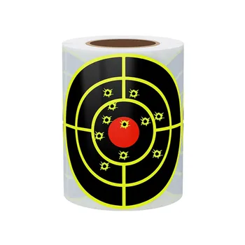 Етикети-цел 3-инчов реактивни мишената за стрелба с флуоресцентно жълто ефект, мишена за стрелба с пневматични оръжия BB Pellet Еърсофт